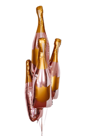 [INFLATED] Pink Champagne Bottle Foil Balloon