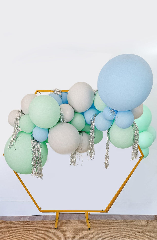 DIY Balloon Garland Kit - Minty (Blue, green, grey) - Bang Bang Balloons
