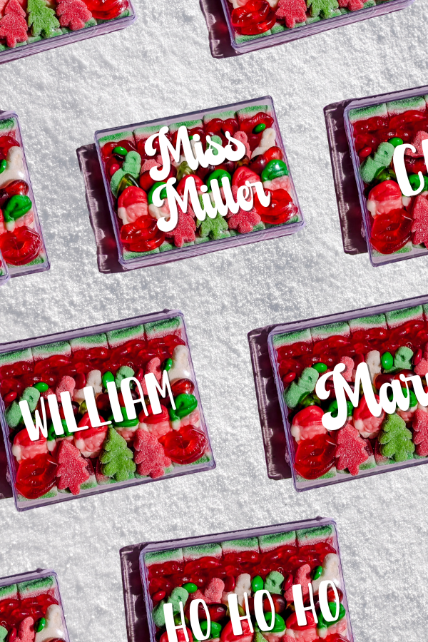 Personalised Christmas Candy Box