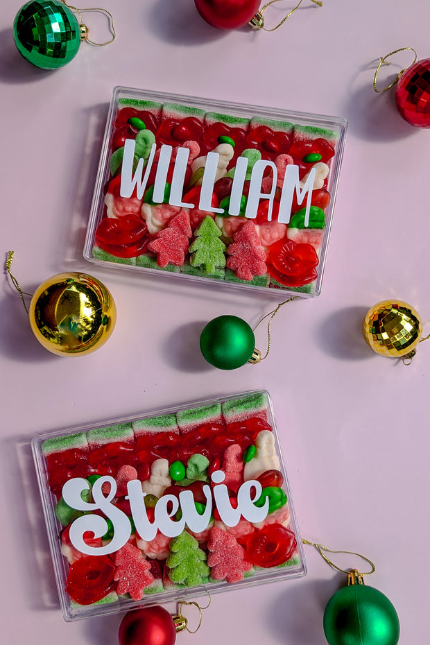 Personalised Christmas Candy Box