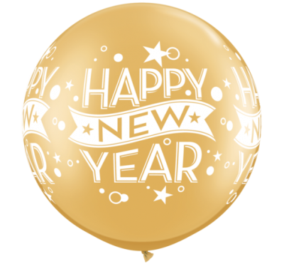 Giant Happy New Year Balloon - Bang Bang Balloons