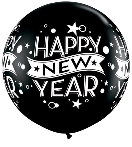 [INFLATED] Giant Happy New Year Balloon - Bang Bang Balloons