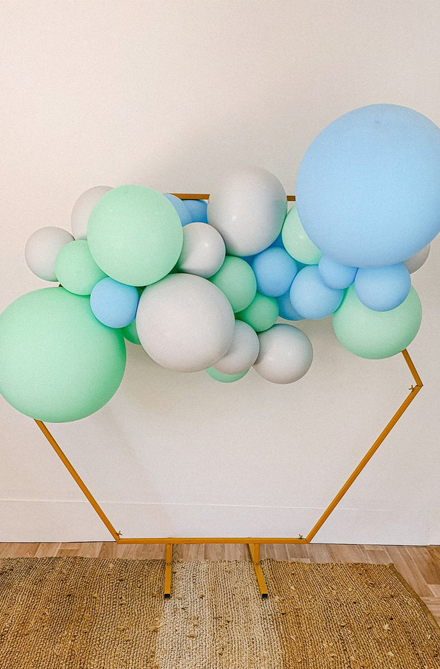 DIY Balloon Garland Kit - Minty (Blue, green, grey) - Bang Bang Balloons