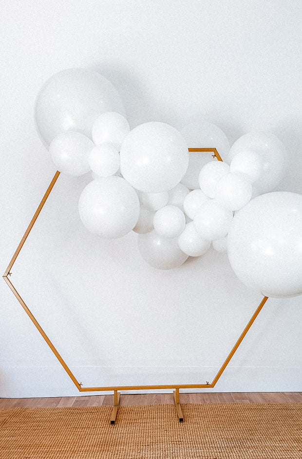 DIY Balloon Garland Kit - Cloud (white, chrome) - Bang Bang Balloons