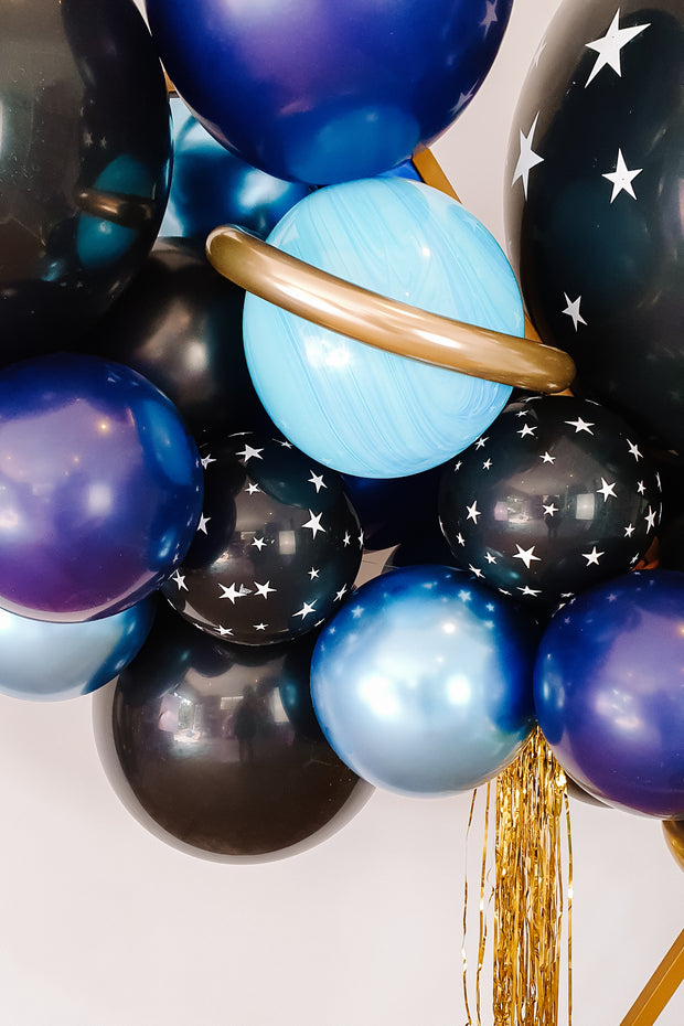 DIY Balloon Garland Kit - Starry Night (navy, black) - Bang Bang Balloons
