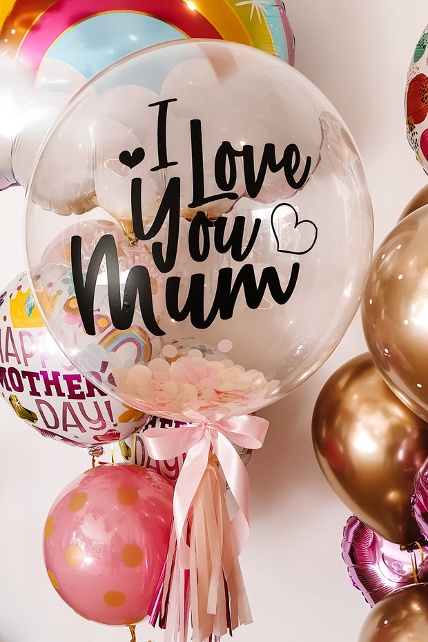 [INFLATED] Deluxe Custom Mothers Day Bubble - Bang Bang Balloons