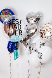 [INFLATED] Mini Father's Day Bouquet | White + Gold