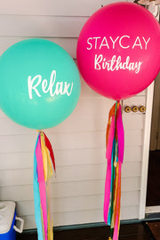 [INFLATED] Giant Solid Colour Balloons + TEXT
