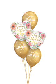 [INFLATED] Mini Mothers Day Bouquet | Gold - Bang Bang Balloons