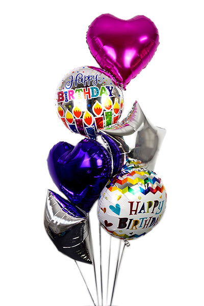 [INFLATED] Foil Birthday Bunch - Bang Bang Balloons