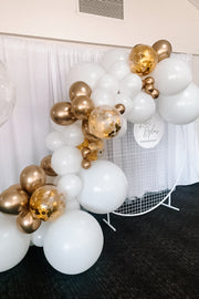 DIY Balloon Garland Kit - Cloud (white, chrome) - Bang Bang Balloons