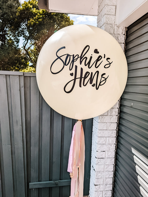 [INFLATED] Custom Bridal/Hens Giant - Bang Bang Balloons