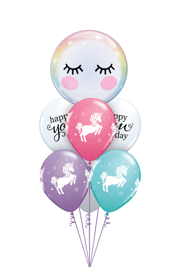 [INFLATED] Unicorn Mothers Day Bubble - Bang Bang Balloons