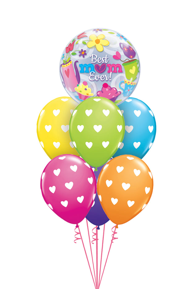 [INFLATED] Polka Dot Mothers Day Bubble - Bang Bang Balloons