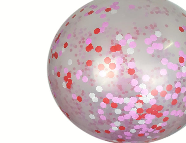 Giant Balloons - Be Mine Confetti - Bang Bang Balloons