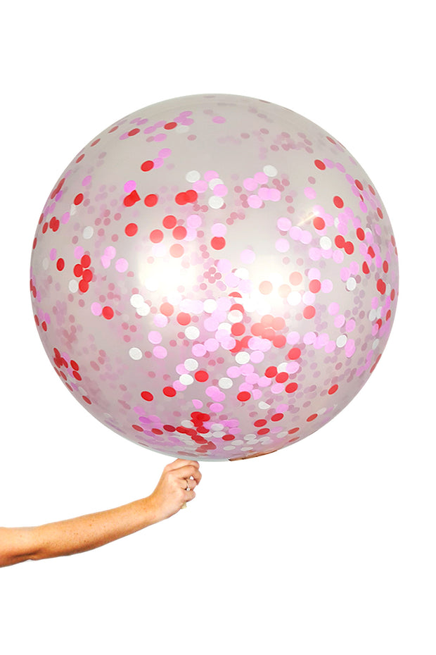 Giant Balloons - Be Mine Confetti - Bang Bang Balloons