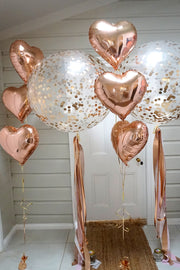 [INFLATED] Confetti Heart Balloon Bundle - Bang Bang Balloons
