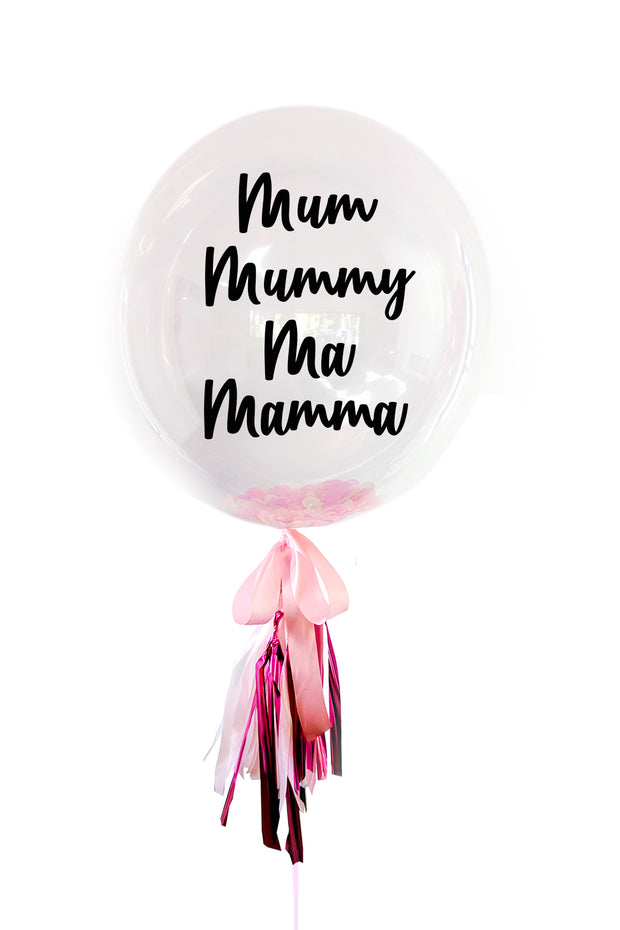 [INFLATED] Deluxe Custom Mothers Day Bubble - Bang Bang Balloons