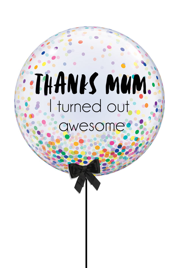 [INFLATED] Custom Bubble - Mothers Day - Bang Bang Balloons
