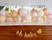 Oh Baby Banner - Bang Bang Balloons