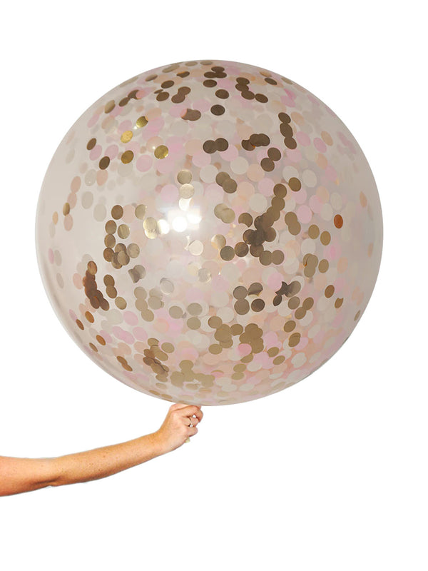 Giant Balloons -  Peachy Confetti - Bang Bang Balloons