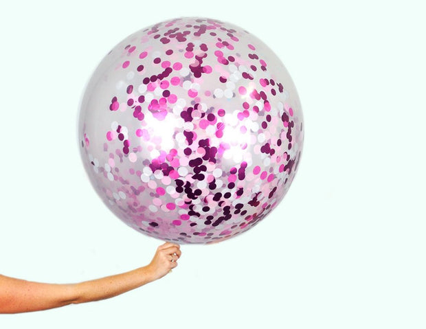 Giant Balloons - Custom Confetti Colour - Bang Bang Balloons