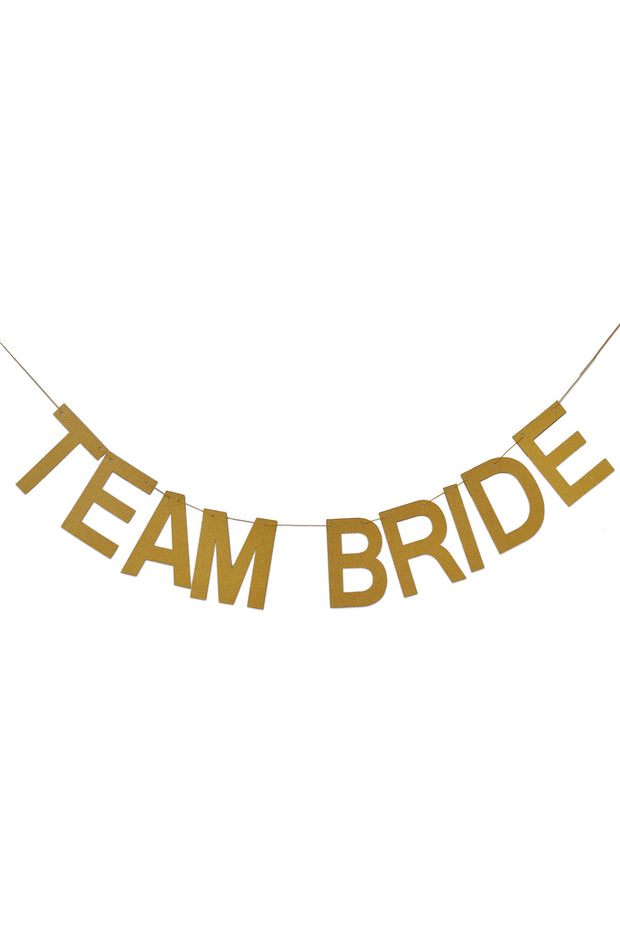 Team Bride Banner - Bang Bang Balloons