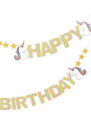 Happy Birthday Unicorn Banner - Bang Bang Balloons